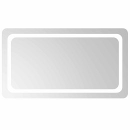 VidaXL Lustro łazienkowe LED przezroczysty 90 x 50 cm szkło hartowane
