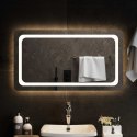VidaXL Lustro łazienkowe LED przezroczysty 90 x 50 cm szkło hartowane