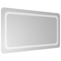 VidaXL Lustro łazienkowe LED przezroczysty 90 x 50 cm szkło hartowane