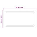VidaXL Lustro łazienkowe LED przezroczysty 90 x 50 cm szkło hartowane