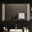 LUSTRO ŁAZIENKOWE LED PRZEZROCZYSTY 90 X 60 CM SZKŁO HARTOWANE
