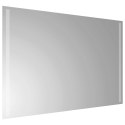 LUSTRO ŁAZIENKOWE LED PRZEZROCZYSTY 90 X 60 CM SZKŁO HARTOWANE