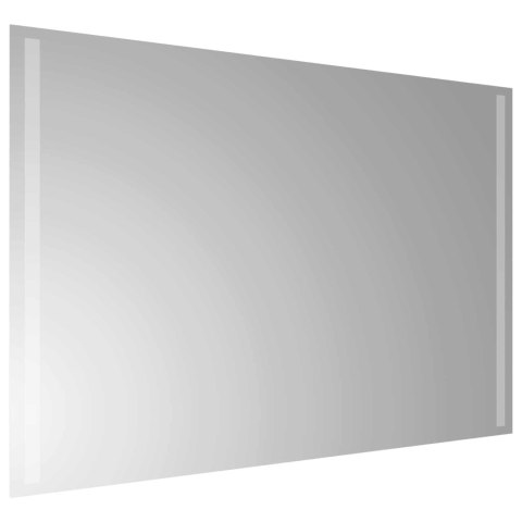 LUSTRO ŁAZIENKOWE LED PRZEZROCZYSTY 90 X 60 CM SZKŁO HARTOWANE