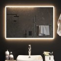 VidaXL Lustro łazienkowe LED przezroczysty 90 x 60 cm szkło hartowane