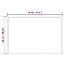 VidaXL Lustro łazienkowe LED przezroczysty 90 x 60 cm szkło hartowane