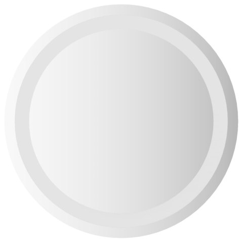 LUSTRO ŁAZIENKOWE LED PRZEZROCZYSTY Ø 40 CM SZKŁO HARTOWANE