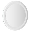 LUSTRO ŁAZIENKOWE LED PRZEZROCZYSTY Ø 40 CM SZKŁO HARTOWANE