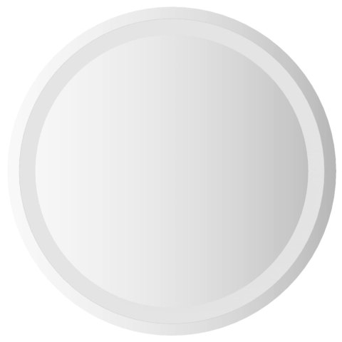 VidaXL Lustro łazienkowe LED przezroczysty Ø 50 cm szkło hartowane