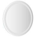 VidaXL Lustro łazienkowe LED przezroczysty Ø 50 cm szkło hartowane
