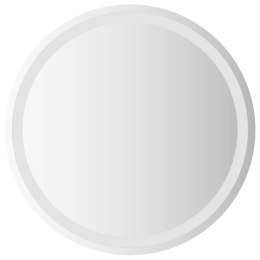 VidaXL Lustro łazienkowe LED przezroczysty Ø 60 cm szkło hartowane
