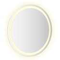 VidaXL Lustro łazienkowe LED przezroczysty Ø 60 cm szkło hartowane