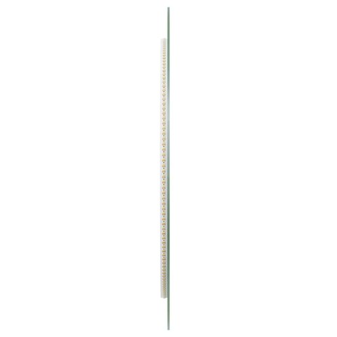 VidaXL Lustro łazienkowe LED przezroczysty Ø 60 cm szkło hartowane