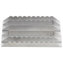 VidaXL Zgrzebła dla konia, 3 szt., srebrne, aluminiowe