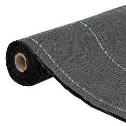 VidaXL Agrowłóknina antychwastowa, czarna, 0,5x100 m, PP