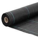 VidaXL Agrowłóknina antychwastowa, czarna, 0,5x100 m, PP
