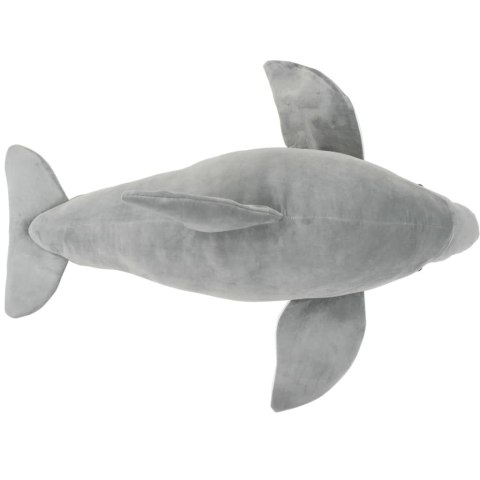 VidaXL Pluszowy delfin przytulanka, szary
