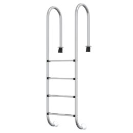 VidaXL Drabinka do basenu, 54x38x184,5 cm, stal nierdzewna 304