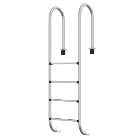 VidaXL Drabinka do basenu, 54x38x184,5 cm, stal nierdzewna 304