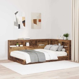 VidaXL Zagłówek do przechowywania Stare drewno 207,5 x 137,5 x 76,5 cm