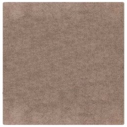 VidaXL Antypoślizgowy dywan shaggy Brązowy 120 x 120 cm PP