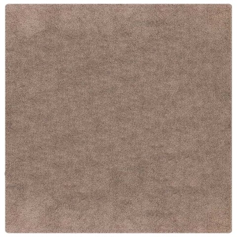 VidaXL Antypoślizgowy dywan shaggy Brązowy 120 x 120 cm PP