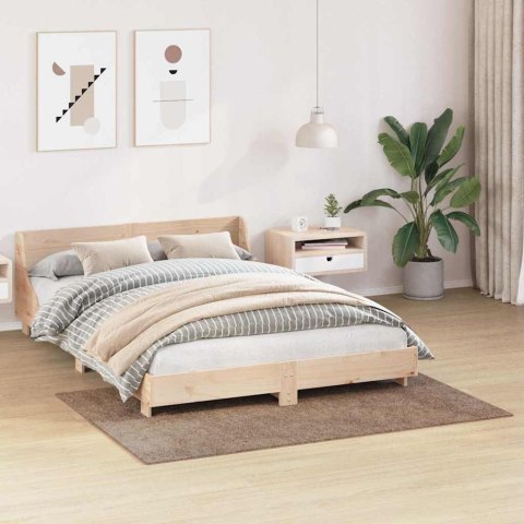 VidaXL Antypoślizgowy dywan shaggy Brązowy 120 x 170 cm PP