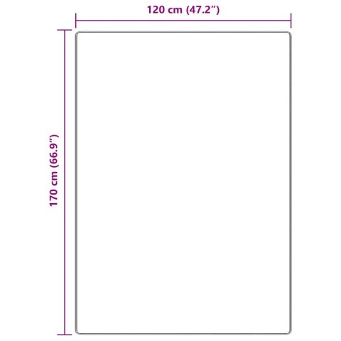 VidaXL Antypoślizgowy dywan shaggy Brązowy 120 x 170 cm PP