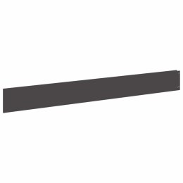 VidaXL Krawężnik do trawnika 10 pcs 100 x 12 cm Stal Czarny