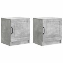 VidaXL Szafka Nocna 2 pcs Betonowy szary 43 x 34,5 x 47 cm