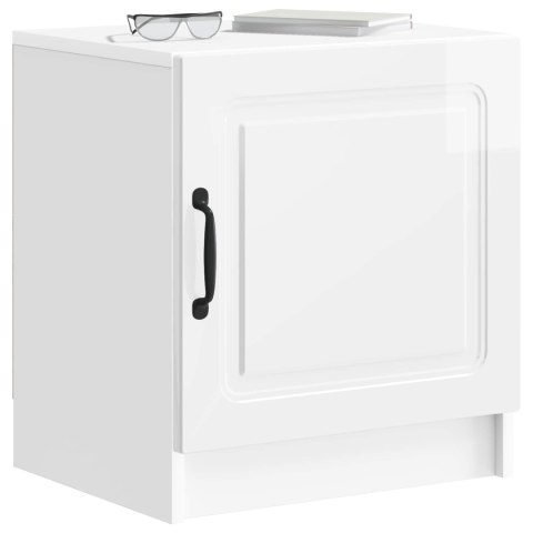VidaXL Szafka Nocna 2 pcs Biały wysoki połysk 43 x 34,5 x 47 cm
