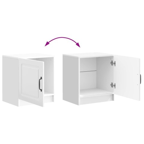 VidaXL Szafka Nocna 2 pcs Biały wysoki połysk 43 x 34,5 x 47 cm