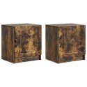 VidaXL Szafka Nocna 2 pcs Dąb wędzony 43 x 34,5 x 47 cm