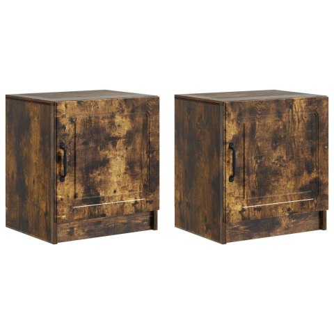 VidaXL Szafka Nocna 2 pcs Dąb wędzony 43 x 34,5 x 47 cm