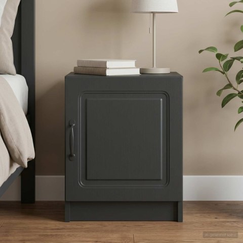 VidaXL Szafka Nocna Czarny 43 x 34,5 x 47 cm Drewno inżynieryjne