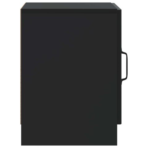 VidaXL Szafka Nocna Czarny 43 x 34,5 x 47 cm Drewno inżynieryjne