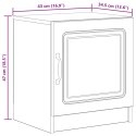 VidaXL Szafka Nocna Czarny 43 x 34,5 x 47 cm Drewno inżynieryjne