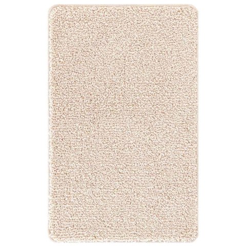 VidaXL Zestaw mat łazienkowych antypoślizgowych 2 pcs Kremowy PP