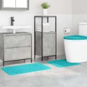 VidaXL Zestaw mat łazienkowych antypoślizgowych 3 pcs Turkusowy PP
