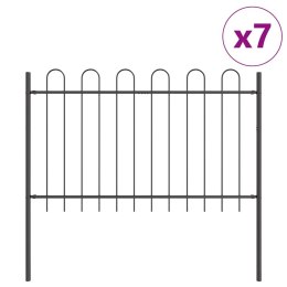 VidaXL Ogrodzenie Ogrodowe BOXTEL 7 pcs 11,9 x 1,2 m Szary