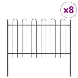 VidaXL Ogrodzenie Ogrodowe BOXTEL 8 pcs 13,6 x 1,2 m Szary
