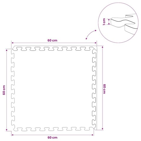 OCHRONNA MATA PUZZLE POD SPRZĘT BASEN 24X 8,64M²