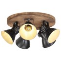 VidaXL Lampa sufitowa 25 W, czarna, 50x50x25 cm, E27