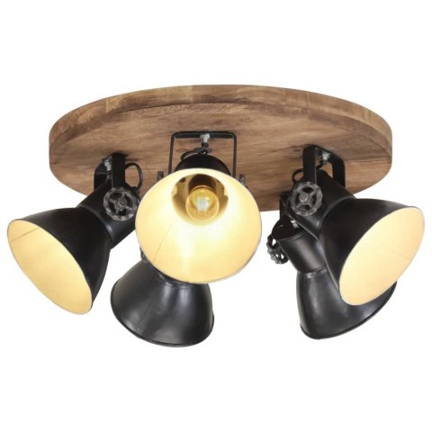 VidaXL Lampa sufitowa 25 W, czarna, 50x50x25 cm, E27