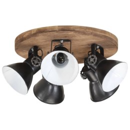 VidaXL Lampa sufitowa 25 W, czarna, 50x50x25 cm, E27