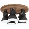 VidaXL Lampa sufitowa 25 W, czarna, 50x50x25 cm, E27