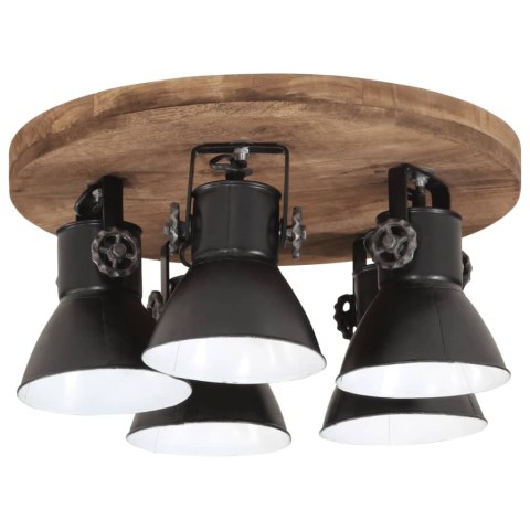 VidaXL Lampa sufitowa 25 W, czarna, 50x50x25 cm, E27