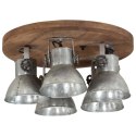 VidaXL Lampa sufitowa 25 W, srebro vintage, 50x50x25 cm, E27
