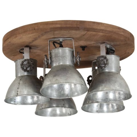 VidaXL Lampa sufitowa 25 W, srebro vintage, 50x50x25 cm, E27
