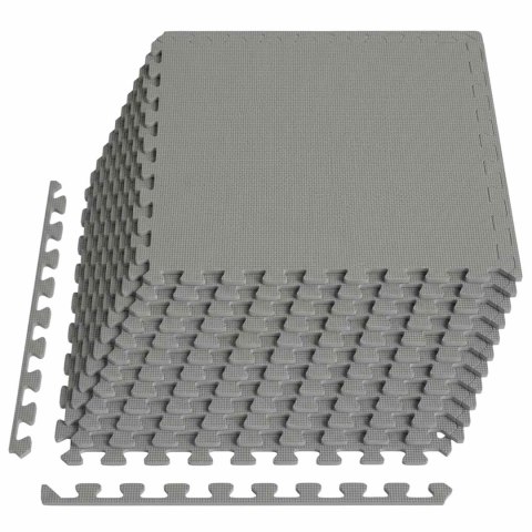 VidaXL Mata podłogowa 12 pcs Szary 4,32 m² Pianka EVA