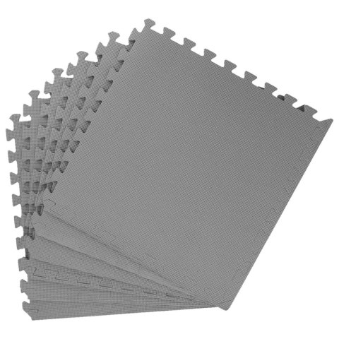 VidaXL Mata podłogowa 12 pcs Szary 4,32 m² Pianka EVA